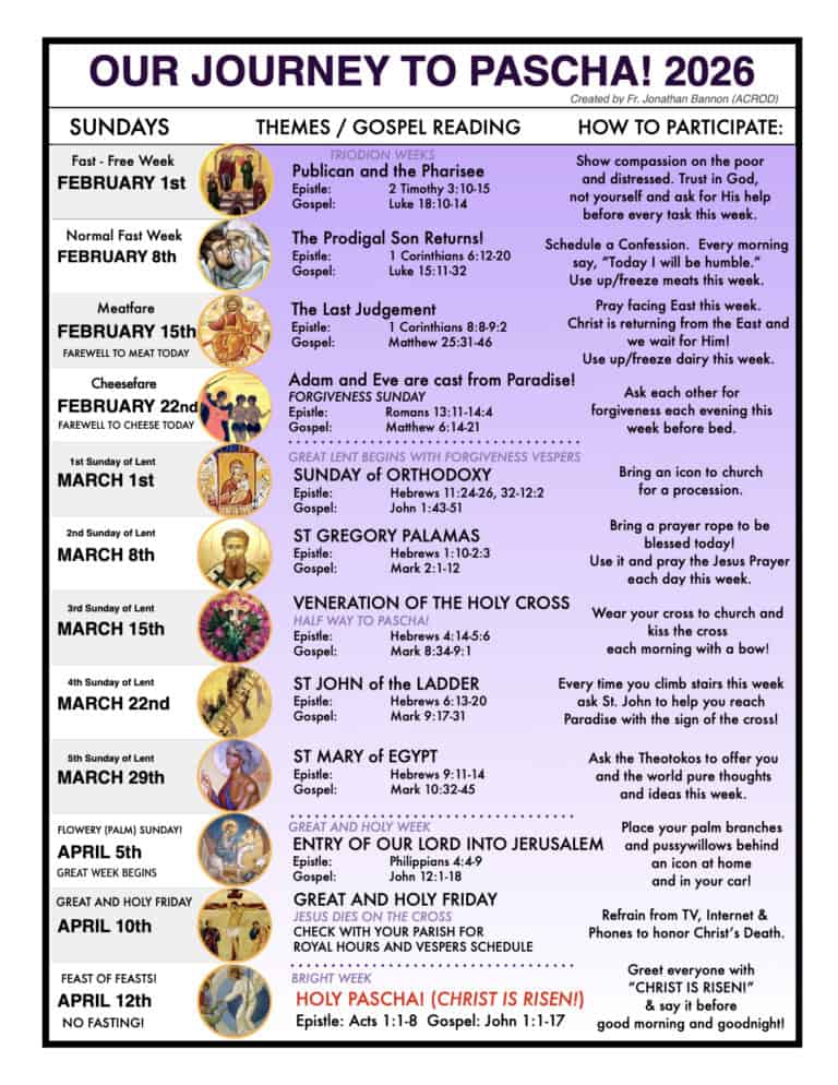 2026 Journey To Pascha